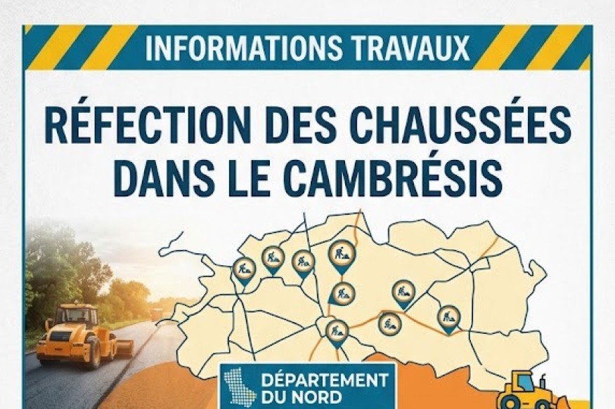 Cambrésis : le Département engage 252 000 € pour la rénovation des routes