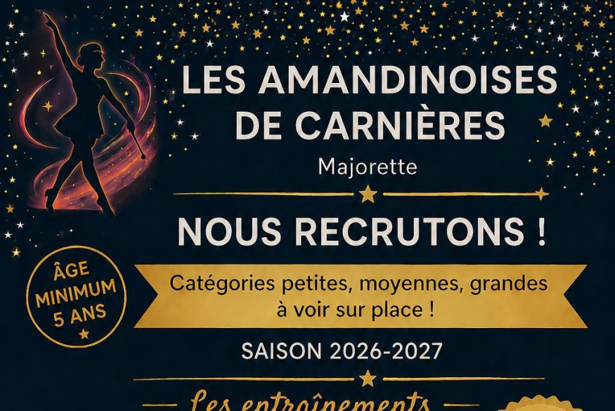 Carnières : Les Amandinoises lancent leur campagne de recrutement pour la saison 2026-2027