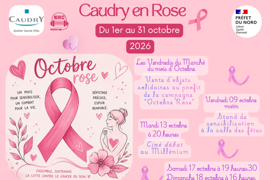 Octobre Rose à Caudry : un mois de mobilisation et d'actions pour la bonne cause