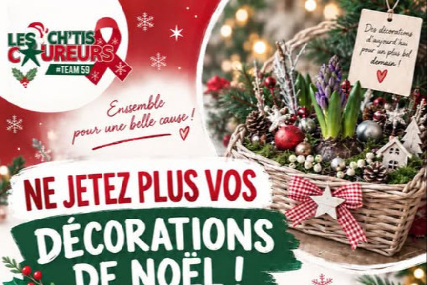 Solidarité : Les Ch’tis Coureurs lancent une collecte de décorations de Noël pour une belle cause