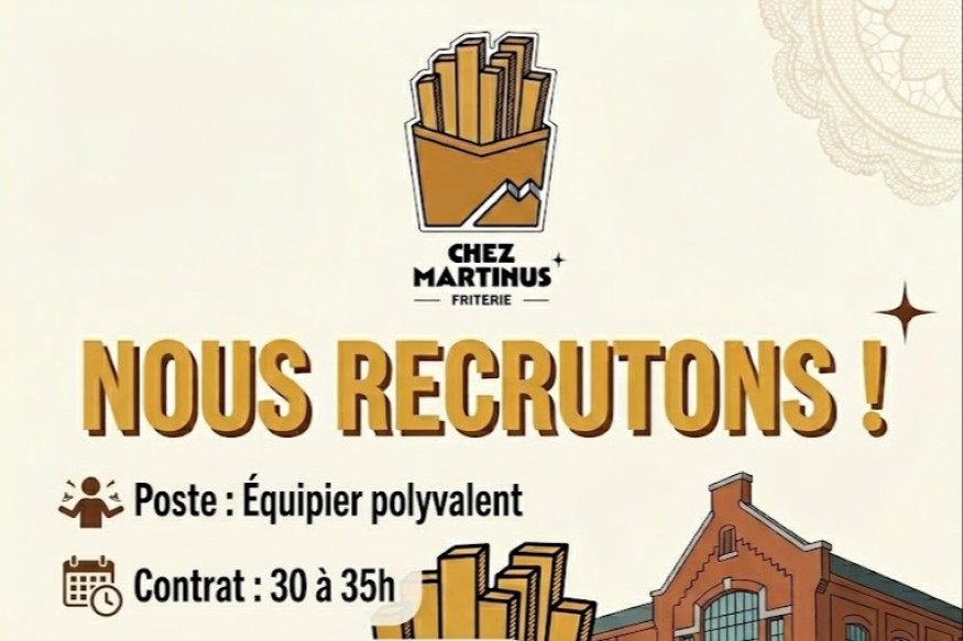 Caudry : La friterie "Chez Martinus" recrute pour soutenir sa croissance