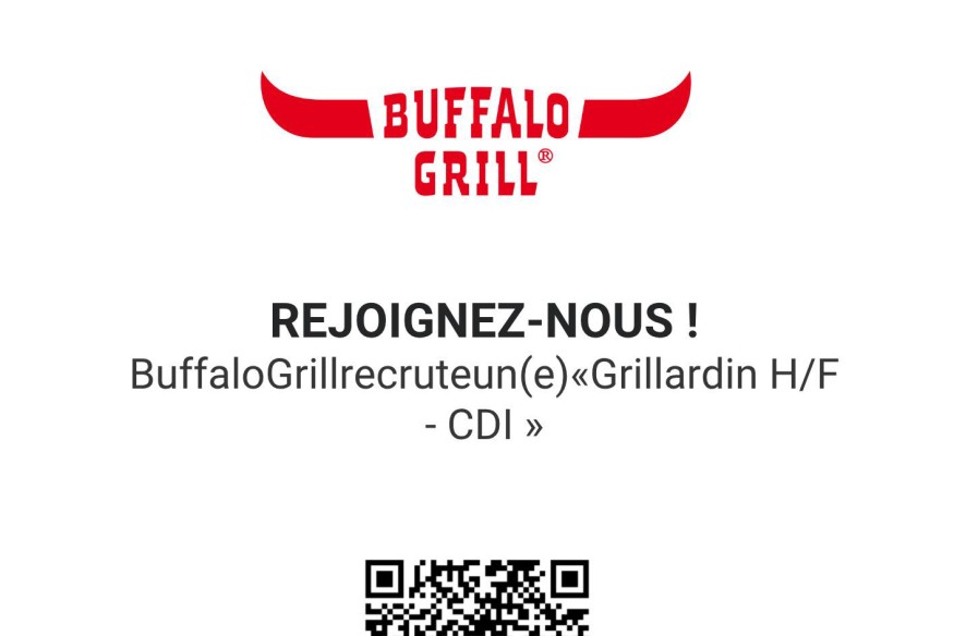 L'AVENTURE BUFFALO GRILL VOUS TENTE ? REJOIGNEZ L'ÉQUIPE DE CAUDRY !