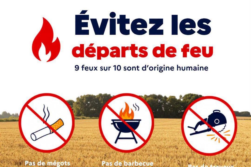 Prévention des incendies : 9 feux sur 10 sont d’origine humaine, le Préfet appelle à la vigilance dans les Hauts-de-France