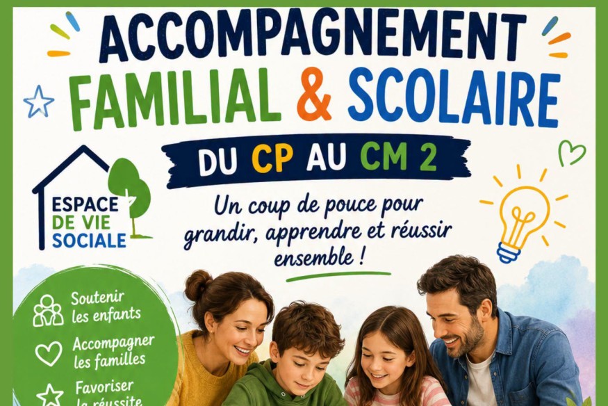 Caudry : Un coup de pouce scolaire et familial à l’Espace de Vie Sociale